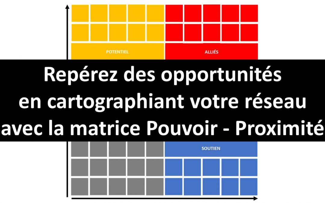 VIDÉO ! Repérez des opportunités professionnelles avec la matrice Pouvoir – Proximité