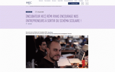 Rémi Rivas encourage les entrepreneurs de l’Incubateur HEC à sortir du schéma scolaire !