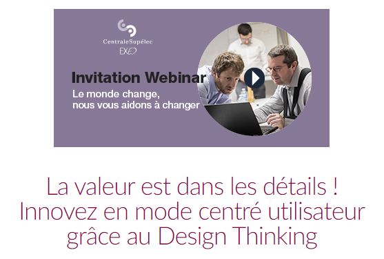 Réservez votre place pour mon prochain webinar 100% gratuit sur le Design Thinking ! (Et posez-moi toutes vos questions)